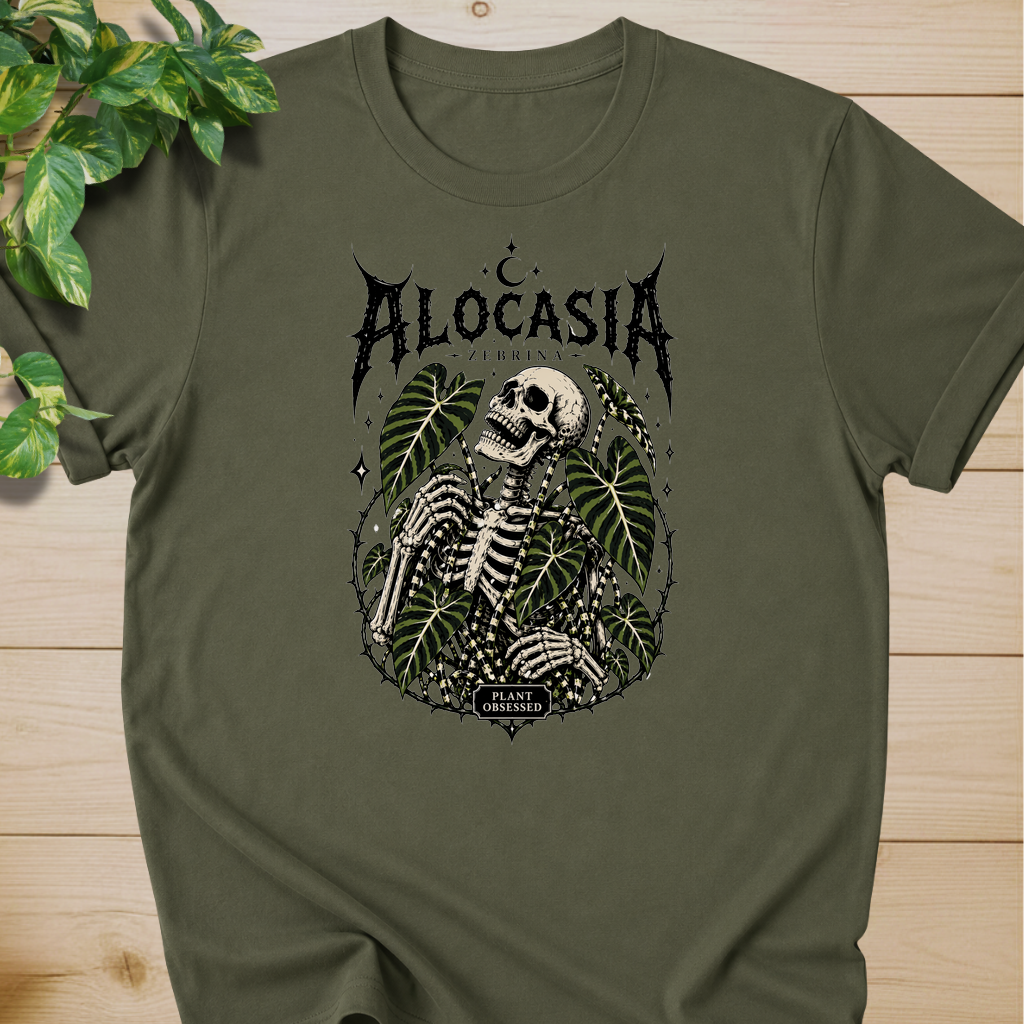 Plant Obsessed – Alocasia Zebrina T-shirt