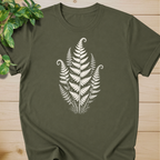 Linocut Minimal Fern T-shirt