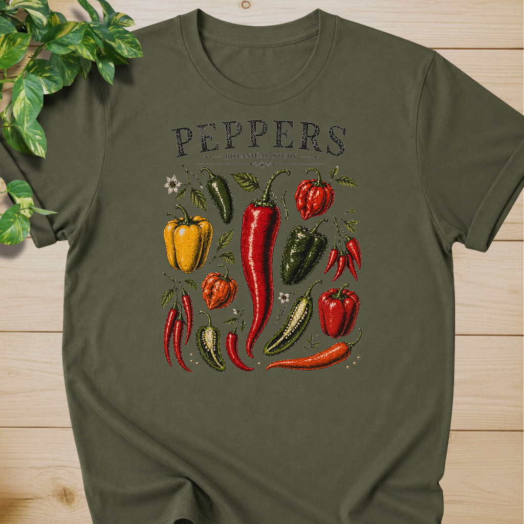Peppers Botanical Study T-shirt