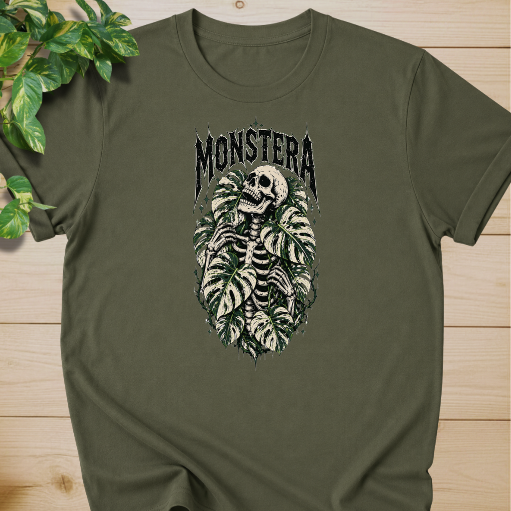 Variegated Monstera Skeleton  #2 T-shirt