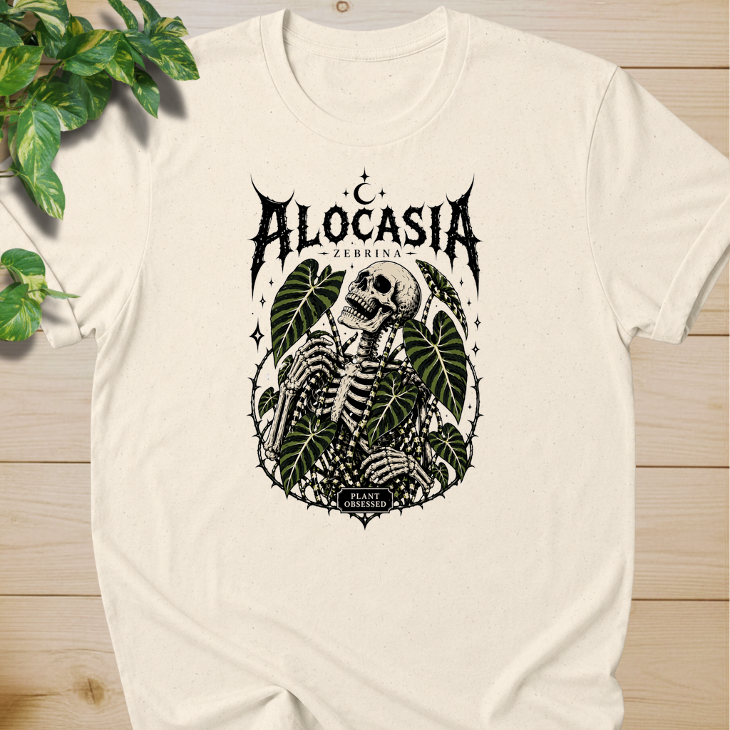 Plant Obsessed – Alocasia Zebrina T-shirt
