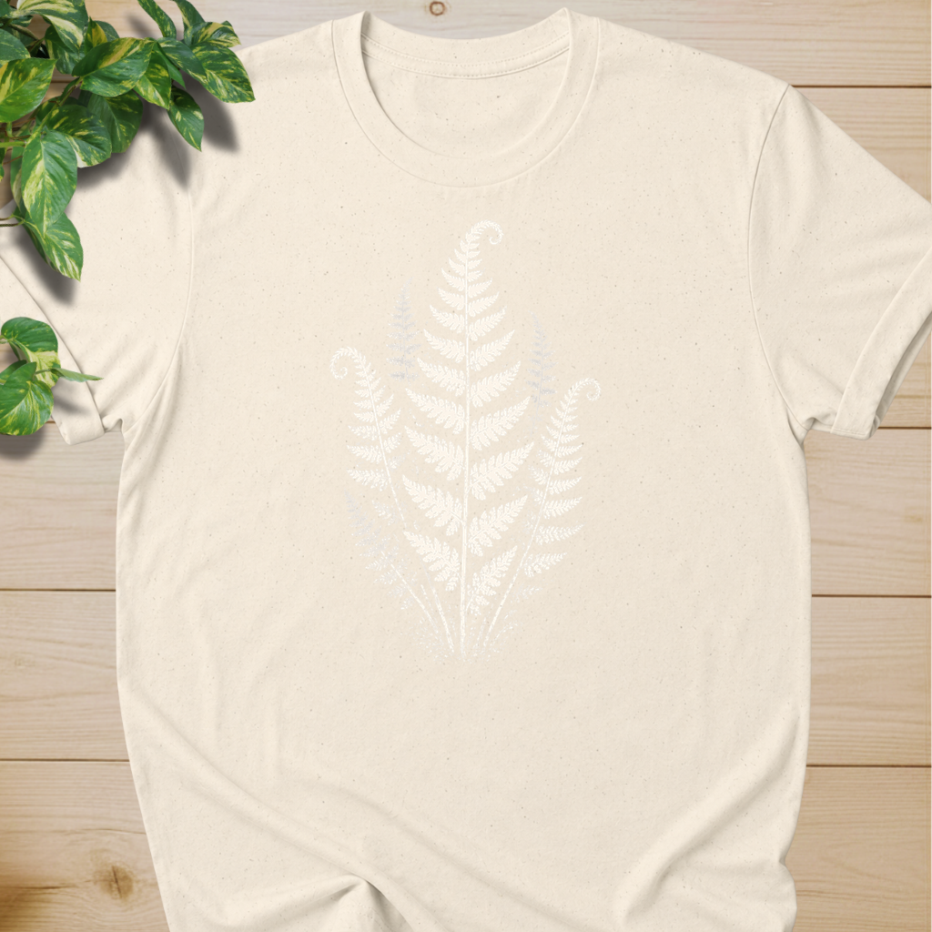Linocut Minimal Fern T-shirt