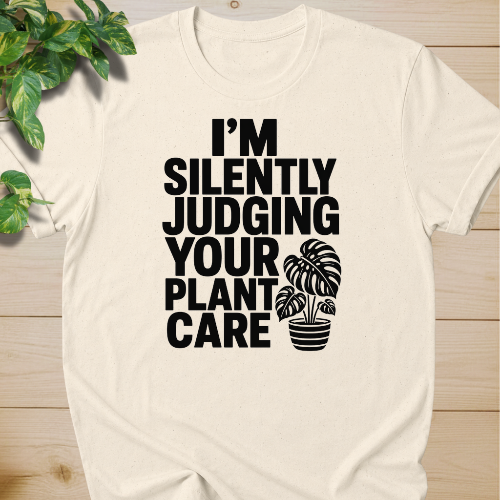 I’m Silently Judging Your Plant Care #4 T-shirt