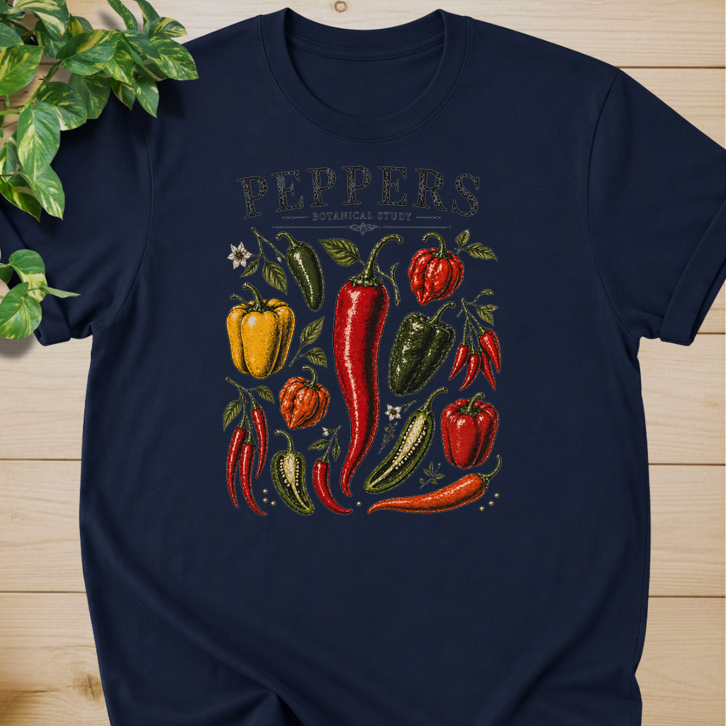 Peppers Botanical Study T-shirt