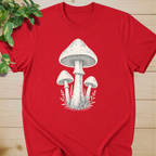 Minimal Linocut Mushroom T-shirt