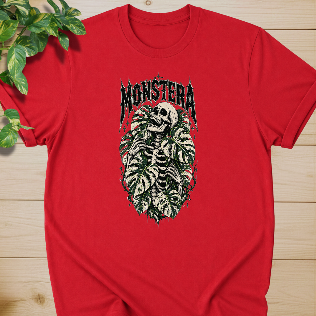 Variegated Monstera Skeleton  #2 T-shirt