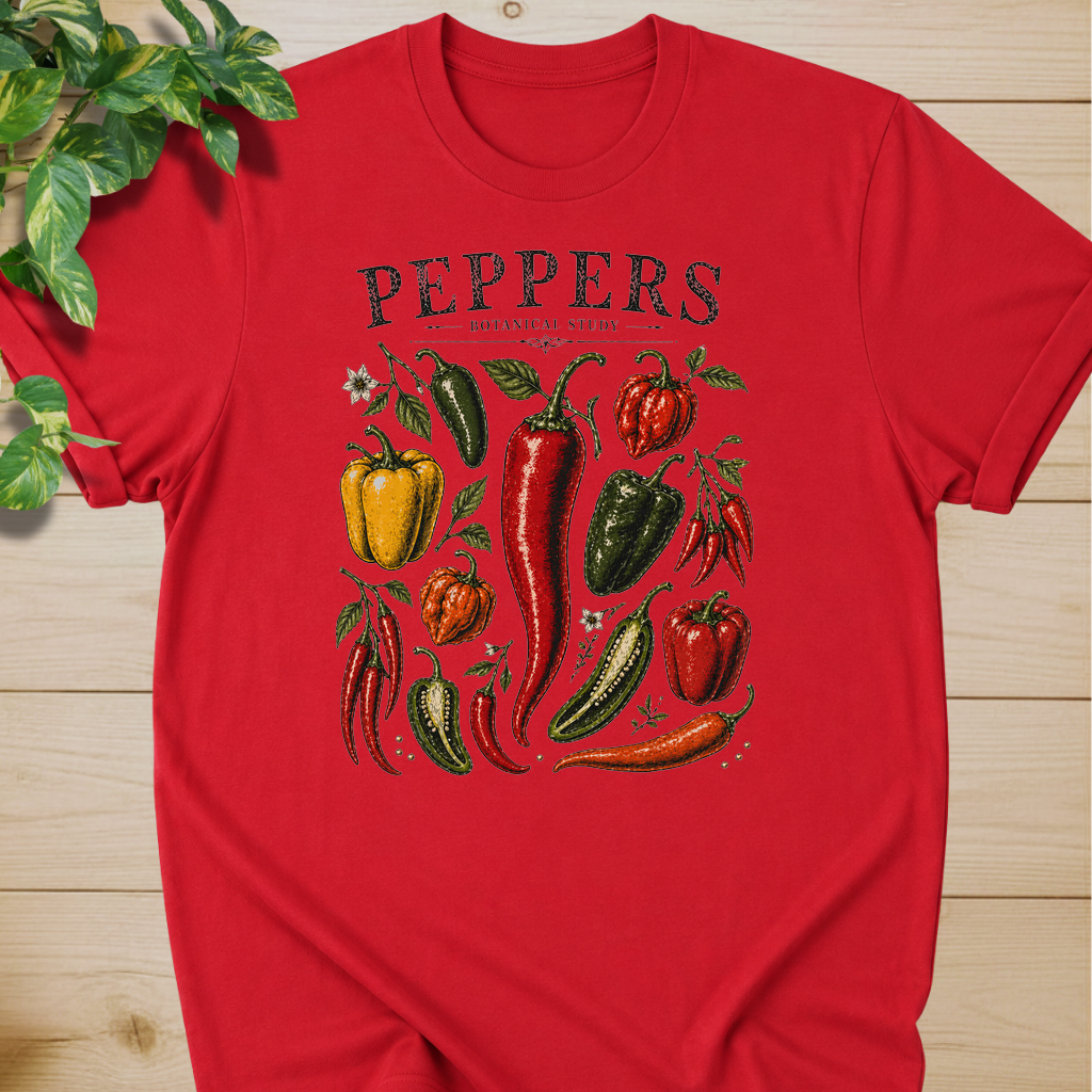 Peppers Botanical Study T-shirt