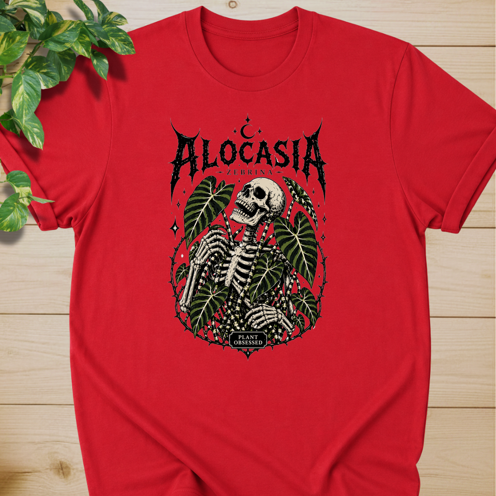 Plant Obsessed – Alocasia Zebrina T-shirt
