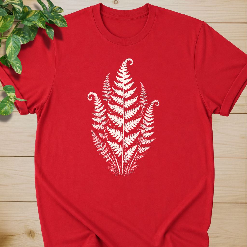Linocut Minimal Fern T-shirt