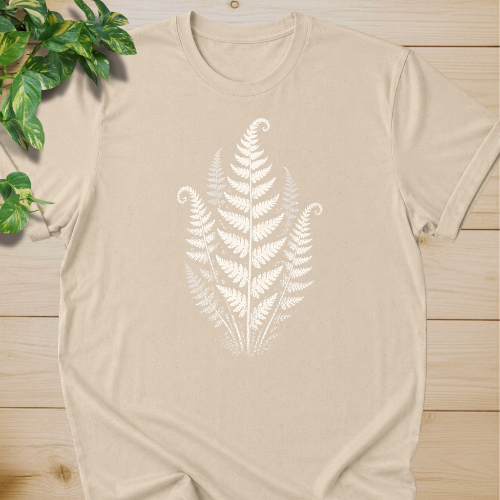 Linocut Minimal Fern T-shirt