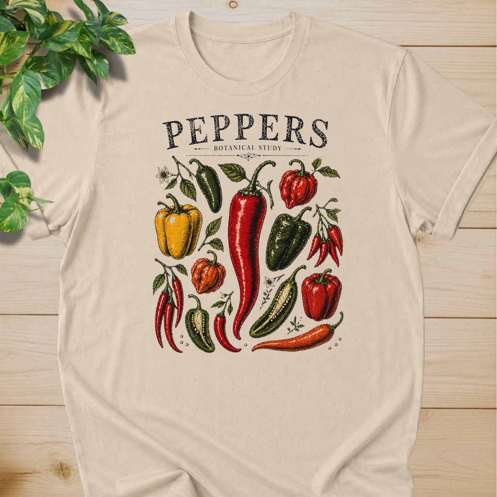 Peppers Botanical Study T-shirt