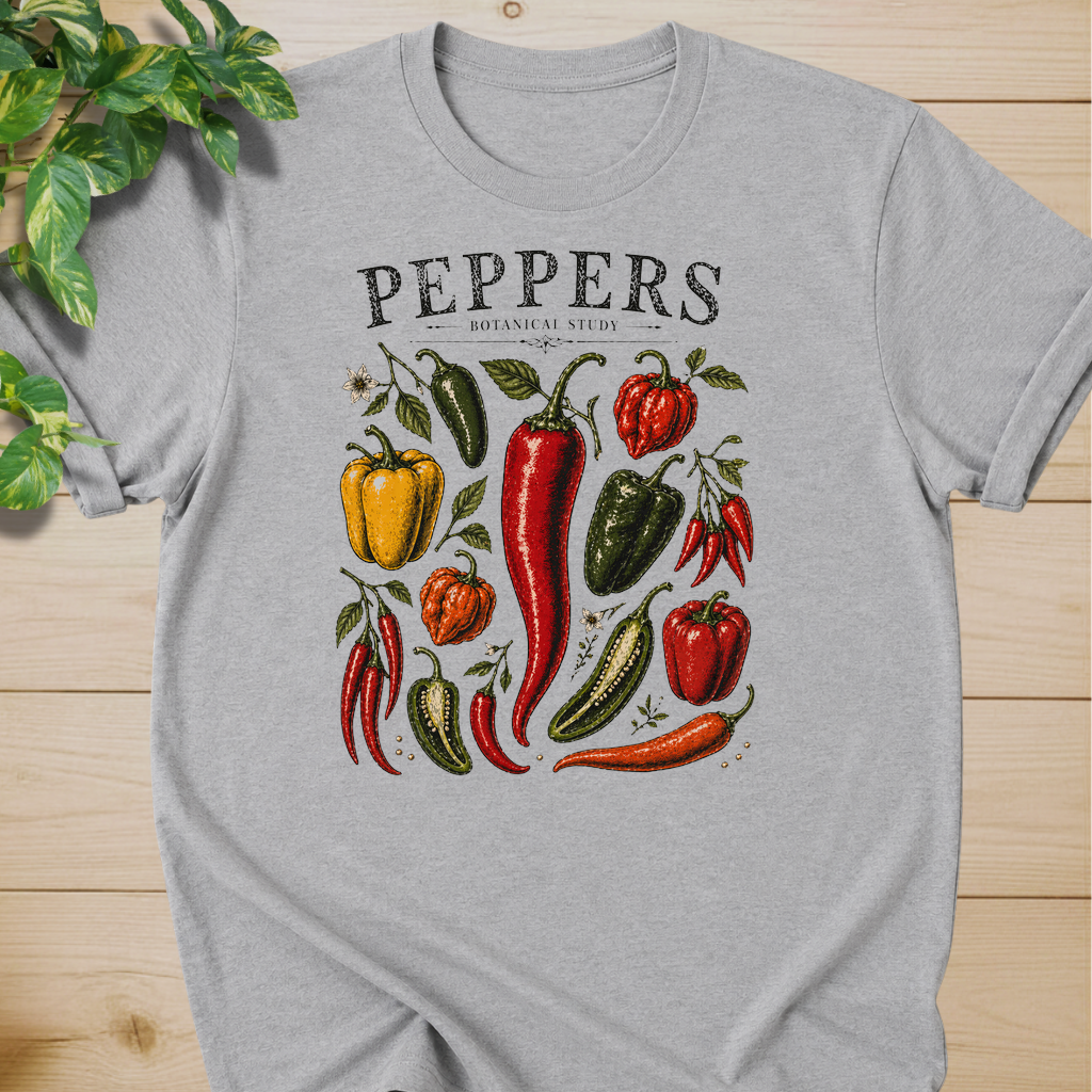 Peppers Botanical Study T-shirt