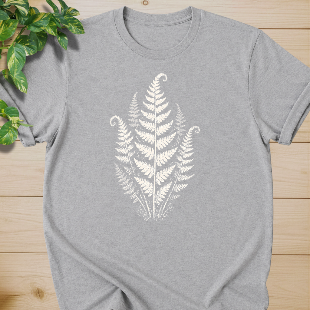 Linocut Minimal Fern T-shirt