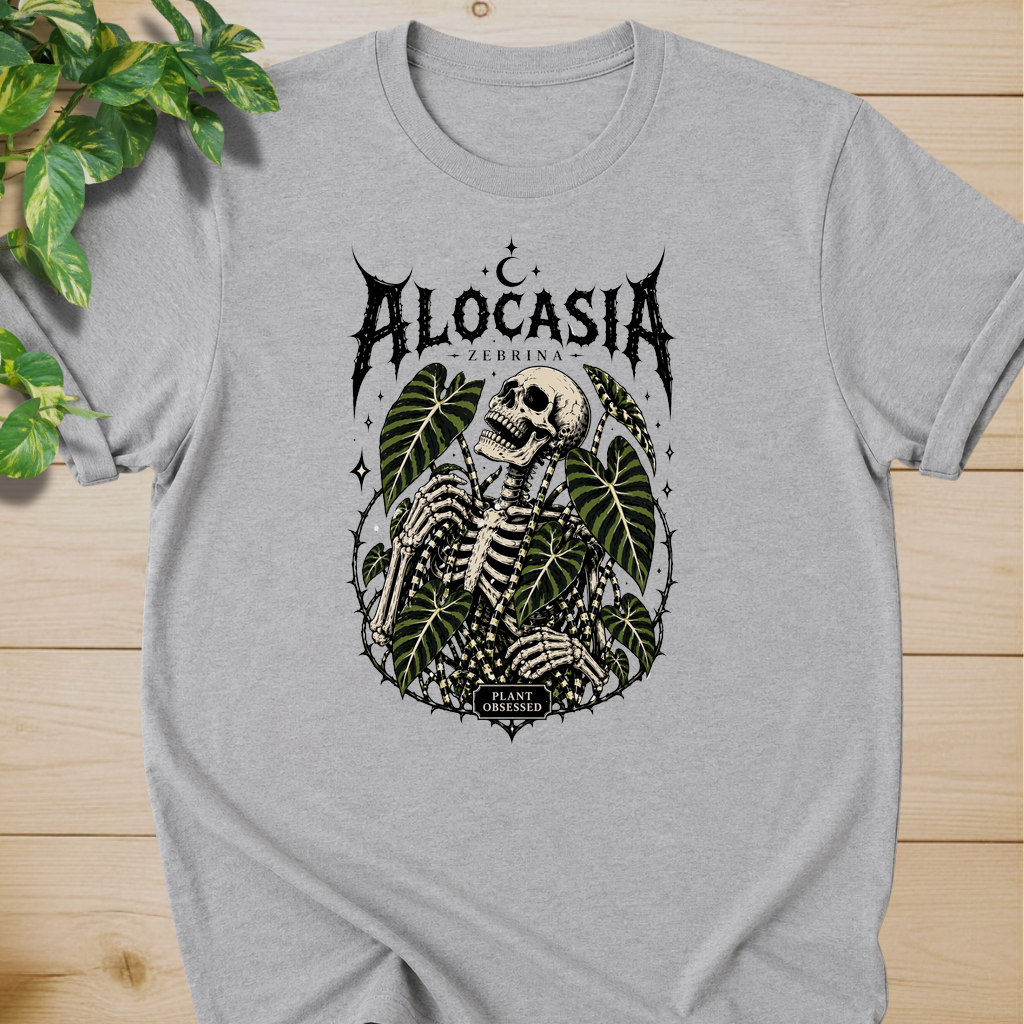 Plant Obsessed – Alocasia Zebrina T-shirt