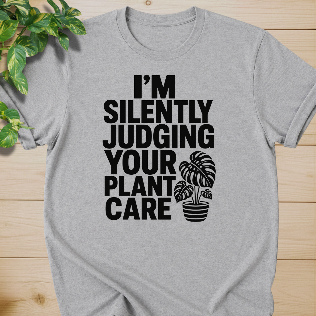 I’m Silently Judging Your Plant Care #4 T-shirt