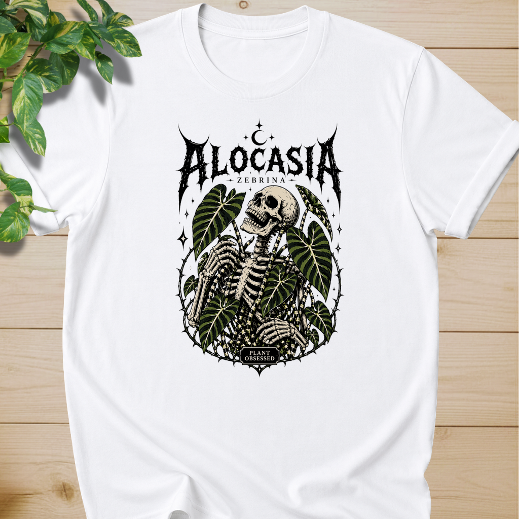Plant Obsessed – Alocasia Zebrina T-shirt