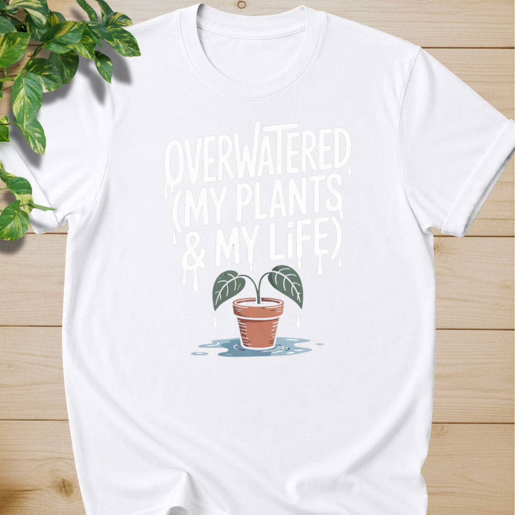 Overwatered My Plants And My Life T-shirt