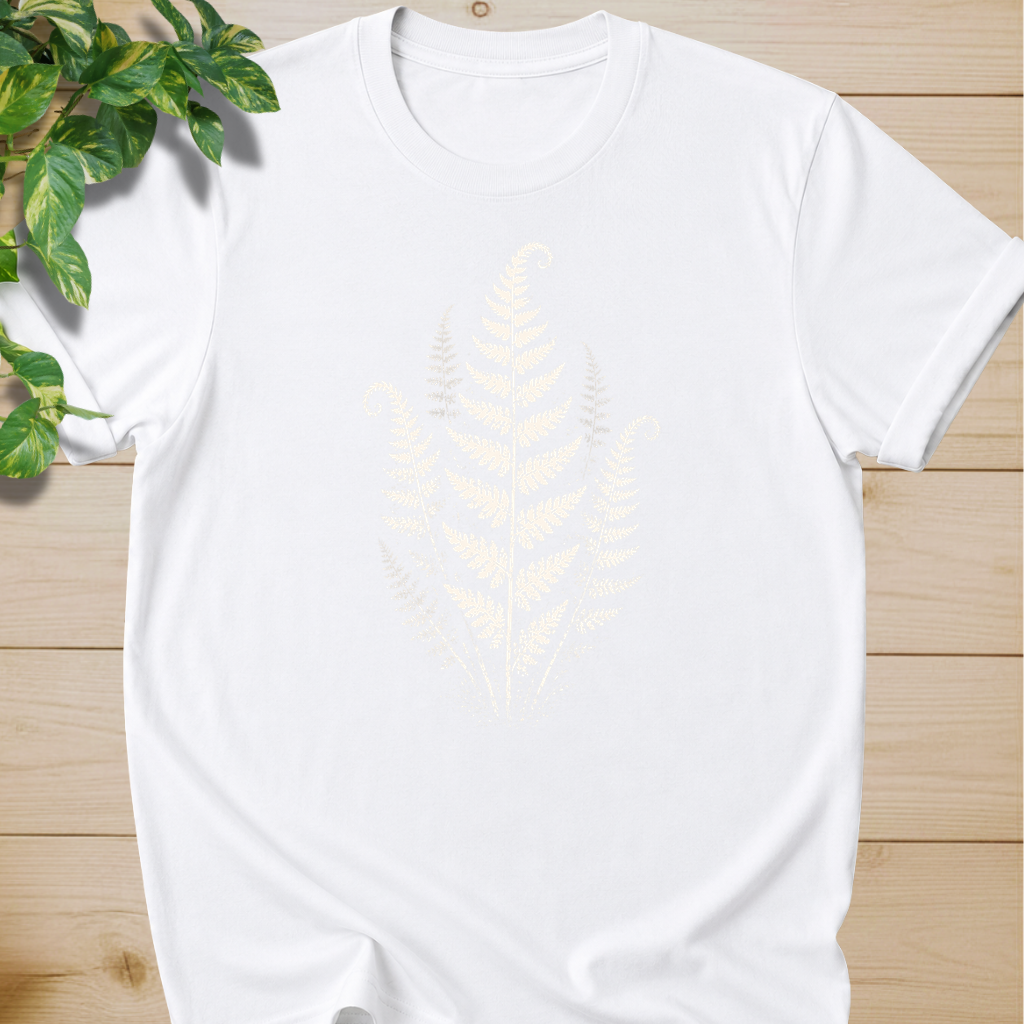 Linocut Minimal Fern T-shirt