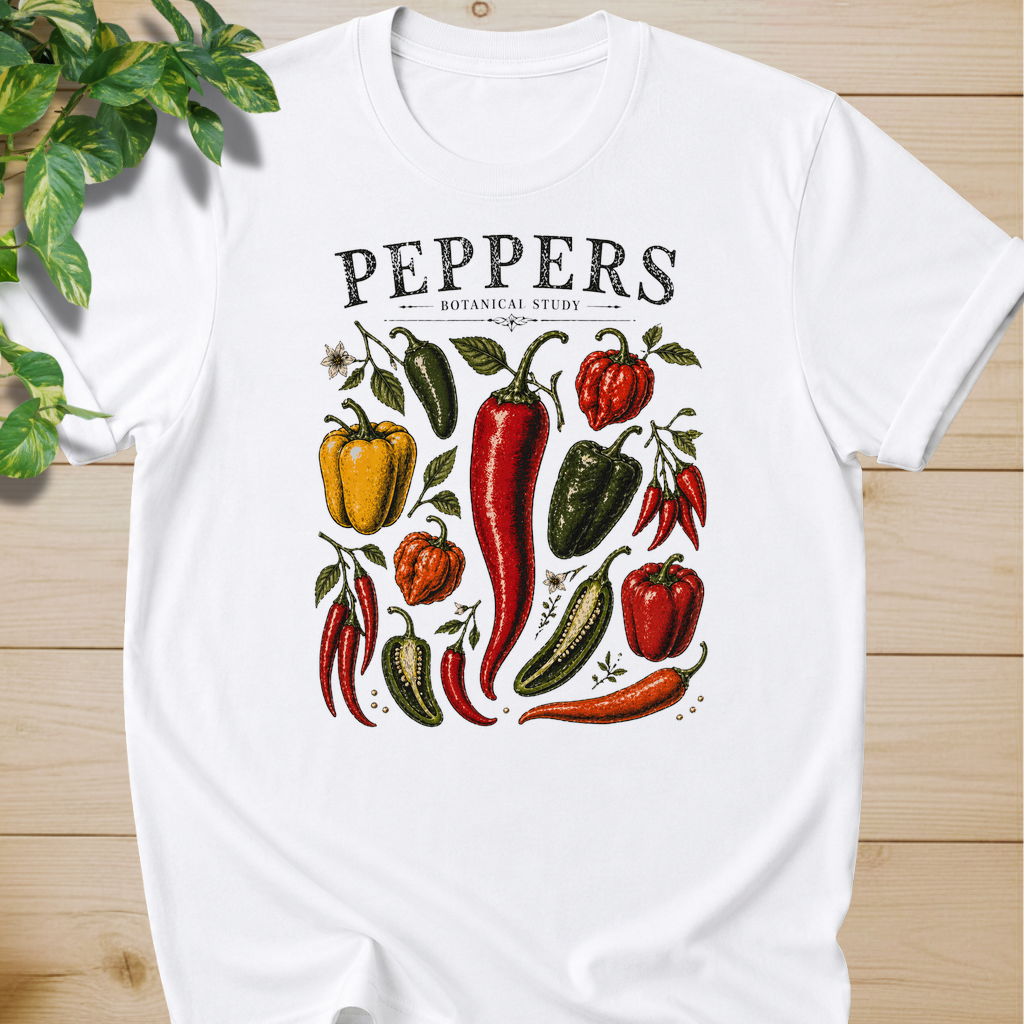 Peppers Botanical Study T-shirt