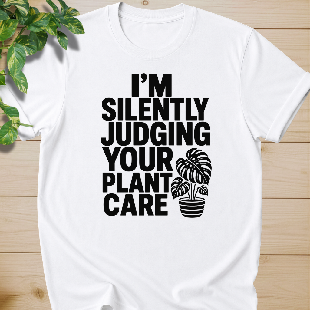 I’m Silently Judging Your Plant Care #4 T-shirt