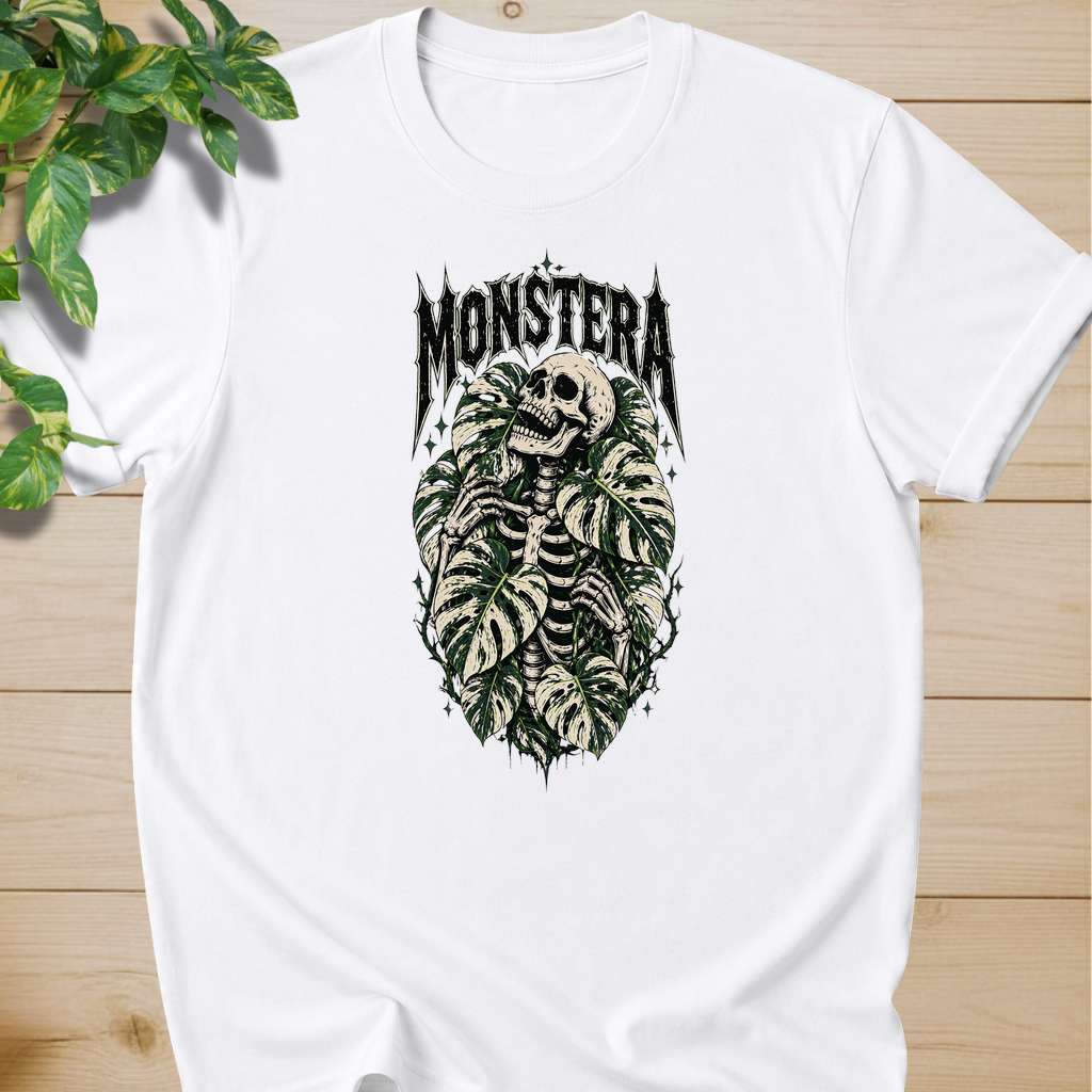 Variegated Monstera Skeleton  #2 T-shirt